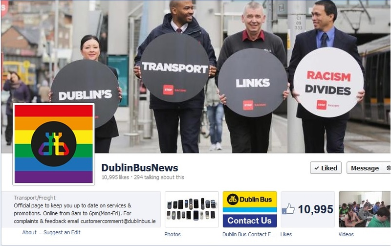 Illustration for article titled Dublin Bus making a statement and fun timing . . .